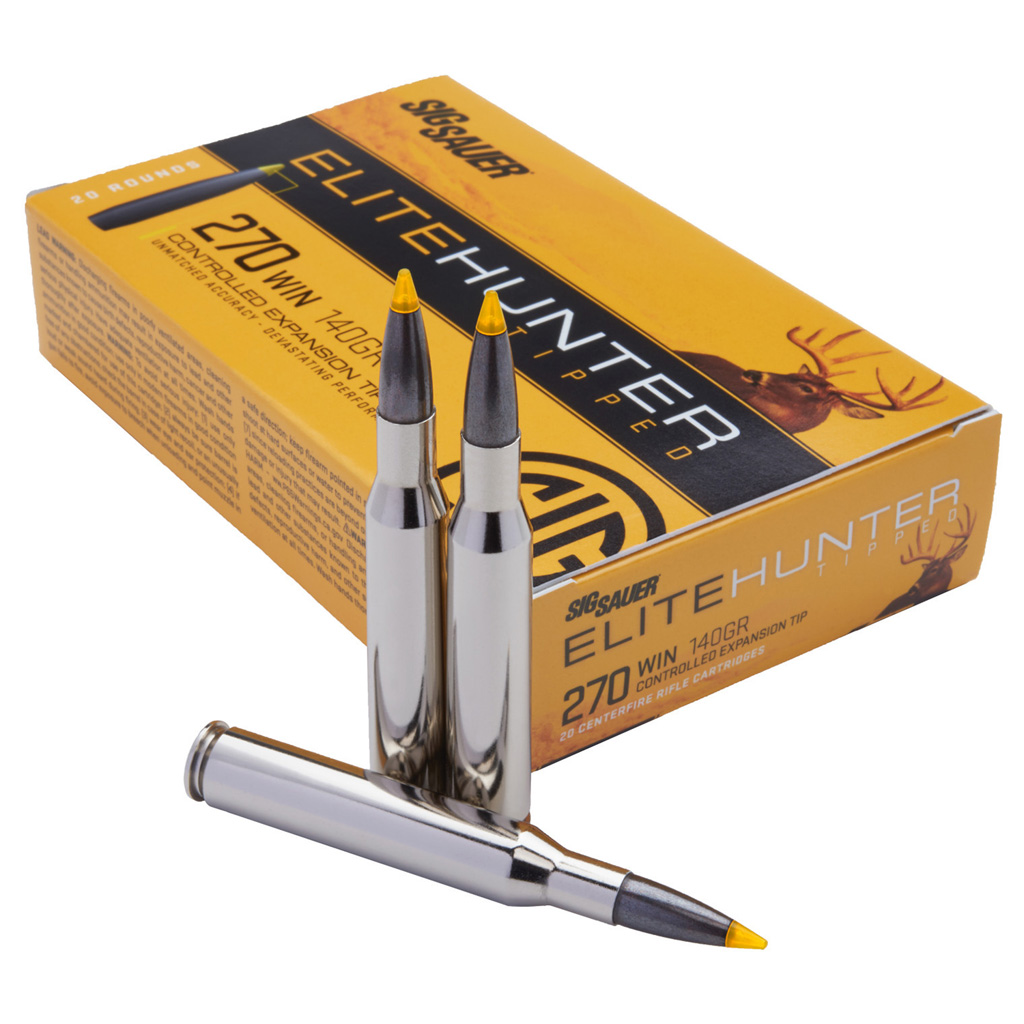 SIG Sauer Elite Hunter AccuBond .270 Winchester 150 gr Hunting Rifle Ammunition (20 Rounds)