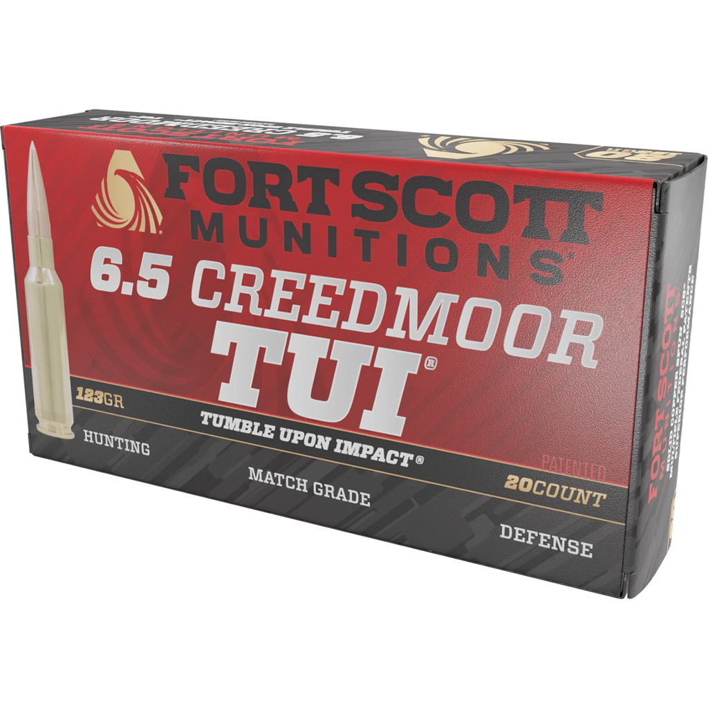Fort Scott Munitions Lead-Free 6.5 Creedmoor 123gr TUI Rifle Ammunition (20-Round Box)