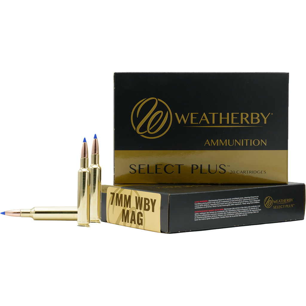 Weatherby Select Plus Rifle Ammunition 7mm Weatherby Magnum 150 Grain Scirocco (20 Rounds)