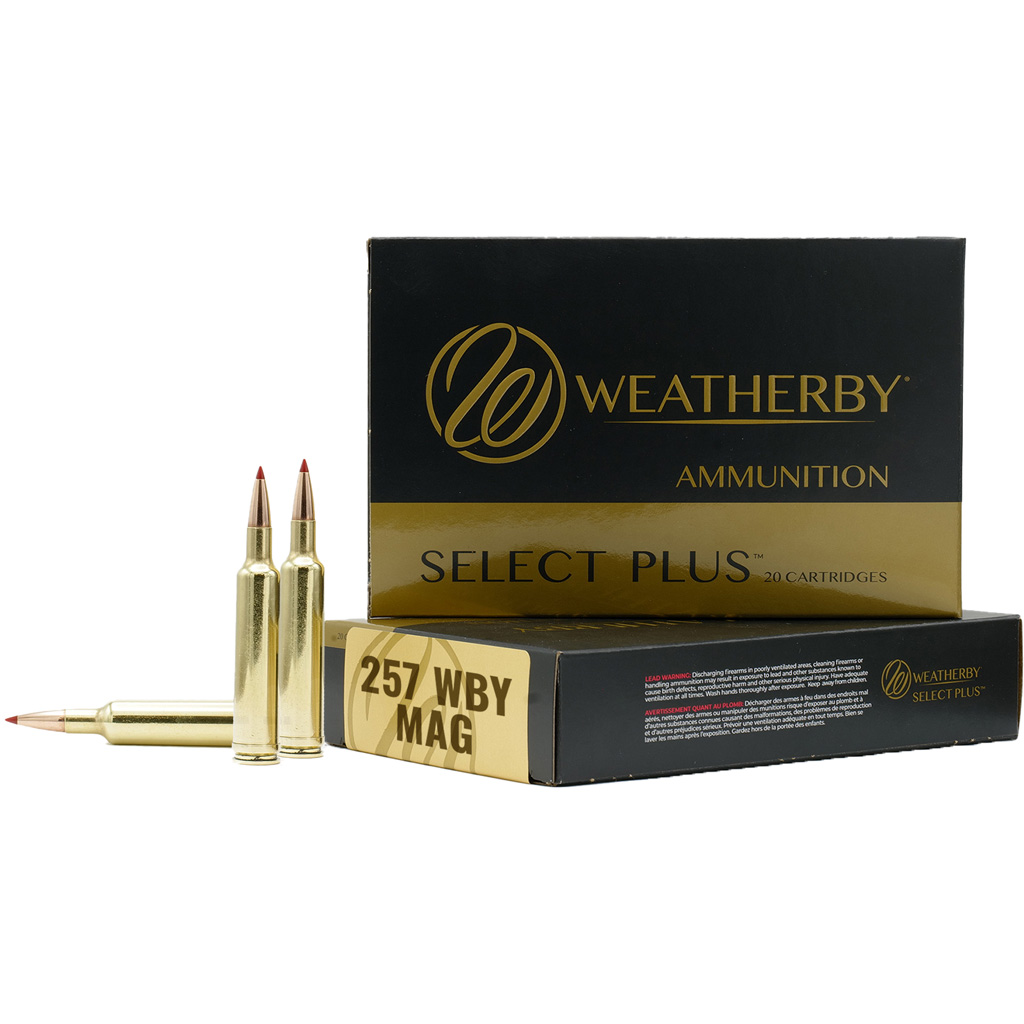 Weatherby Select Plus .257 Weatherby Magnum 100gr Swift Scirocco Rifle Ammunition