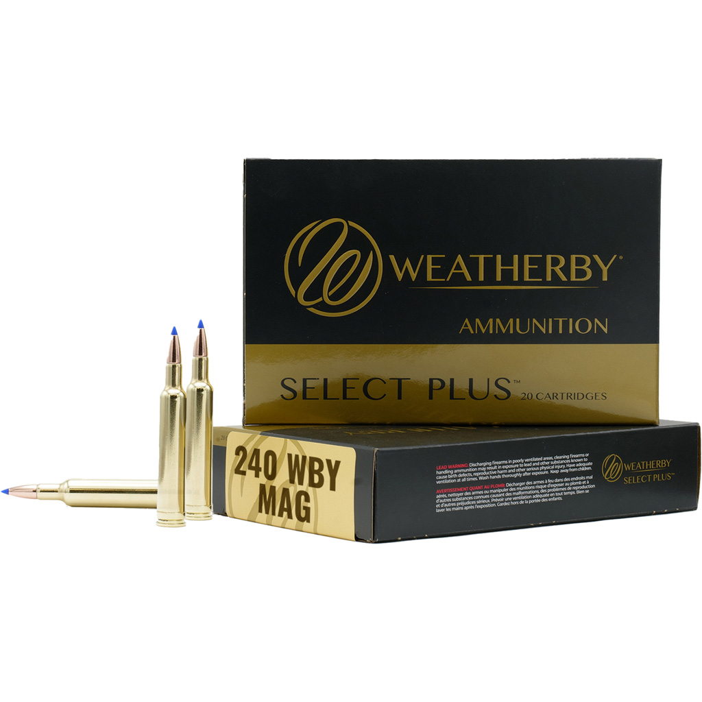 Weatherby Select Plus .240 Weatherby Magnum 72 Grain Hammer Custom Rifle Ammunition (20 Rounds)