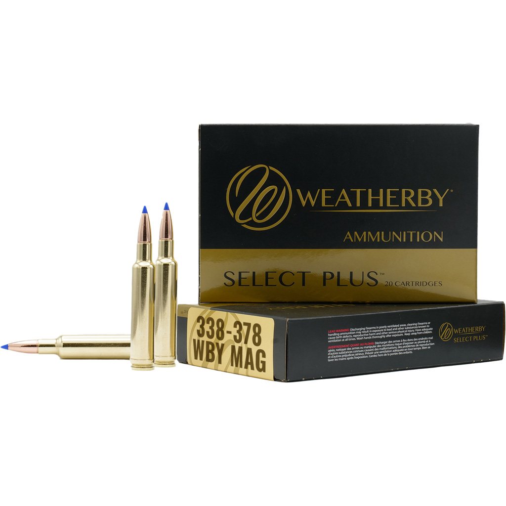 Weatherby Select Plus 30-378 Weatherby Magnum 195 Grain Hammer Custom Rifle Ammo
