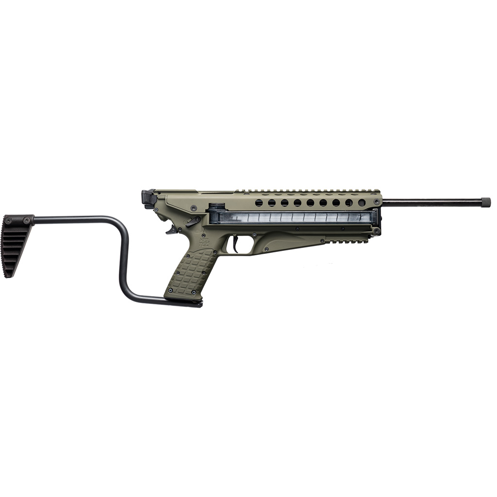 Kel-Tec R50GRN R50 5.7x28mm 16" Threaded Barrel Green Receiver Side-Folding Stock Adjustable Sights