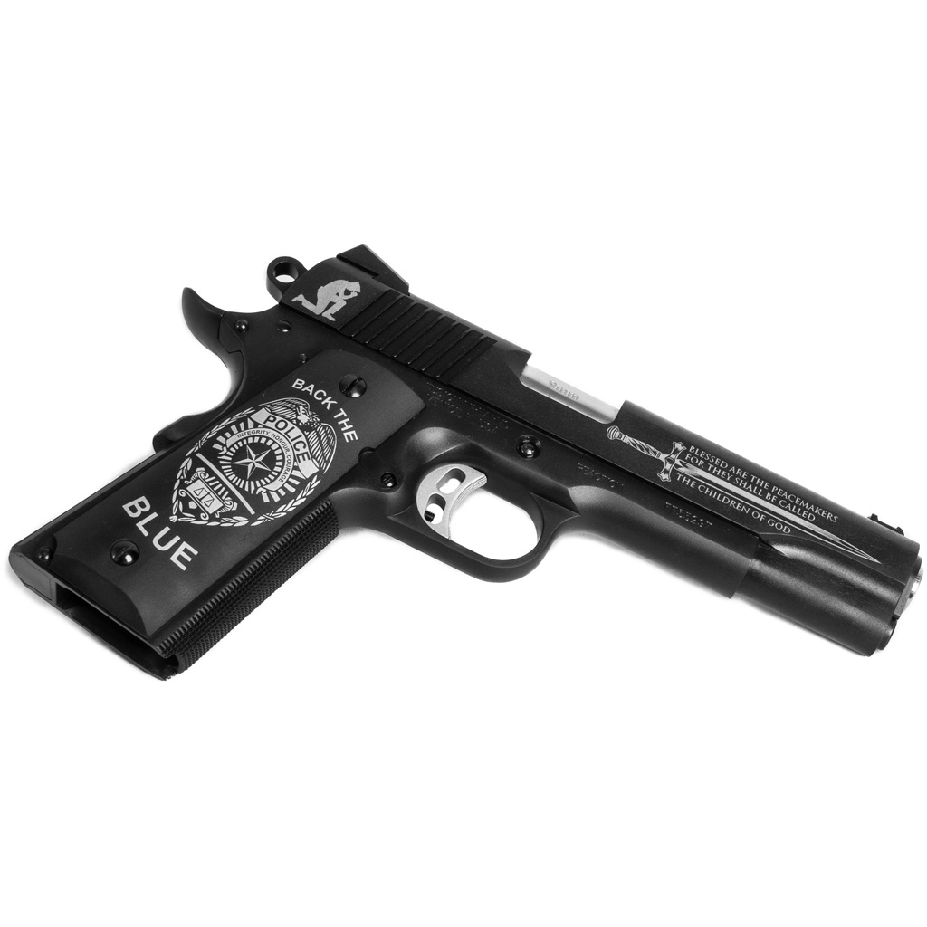 Fusion Firearms Back the Blue Special Edition Freedom Reaction 1911 Pistol (9mm, 5 in)