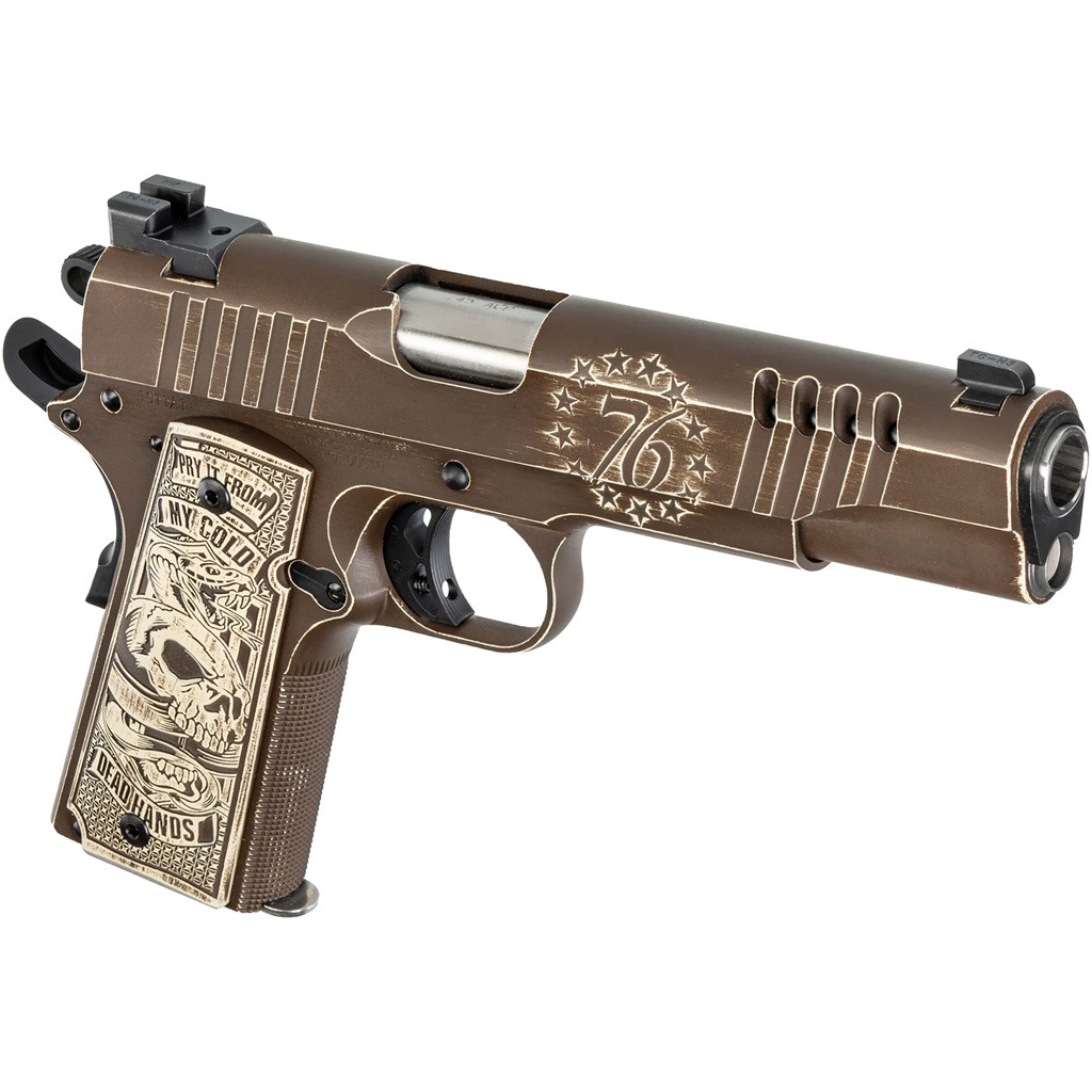 Auto-Ordnance Cold Dead Hands 1911TCAC15 .45 ACP 5in 7+1 Cerakote Engraved Aluminum Grips