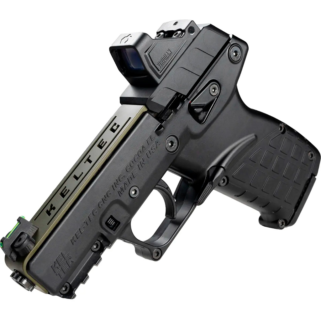Kel-Tec P17 .22 LR Semi-Auto Pistol with Viridian RFX-11 Optic Bundle (OD Green)