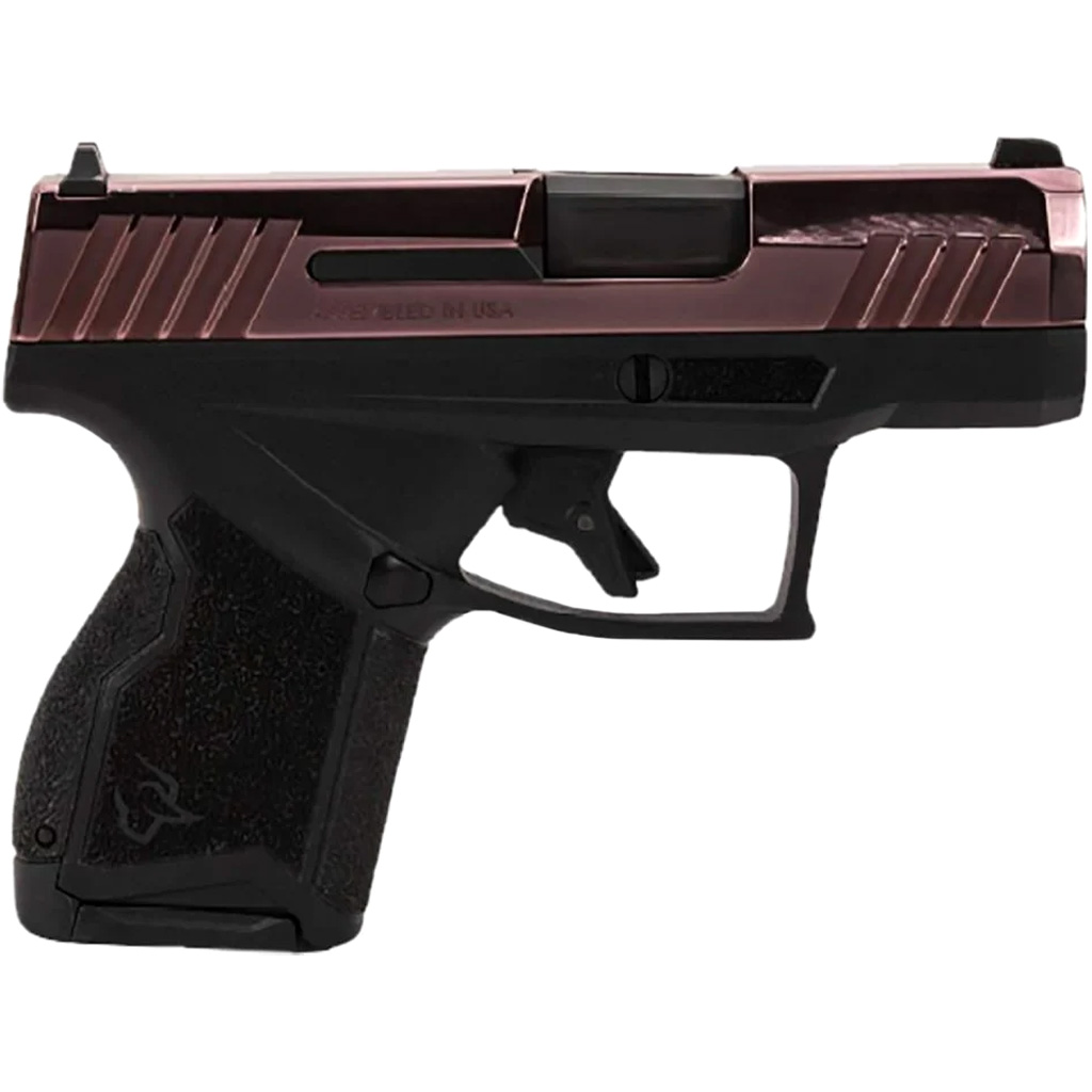 Taurus GX4 9mm Semi-Auto Pistol (3.06in) - Black DLC/Matte Black + Rose Gold PVD (10+1)