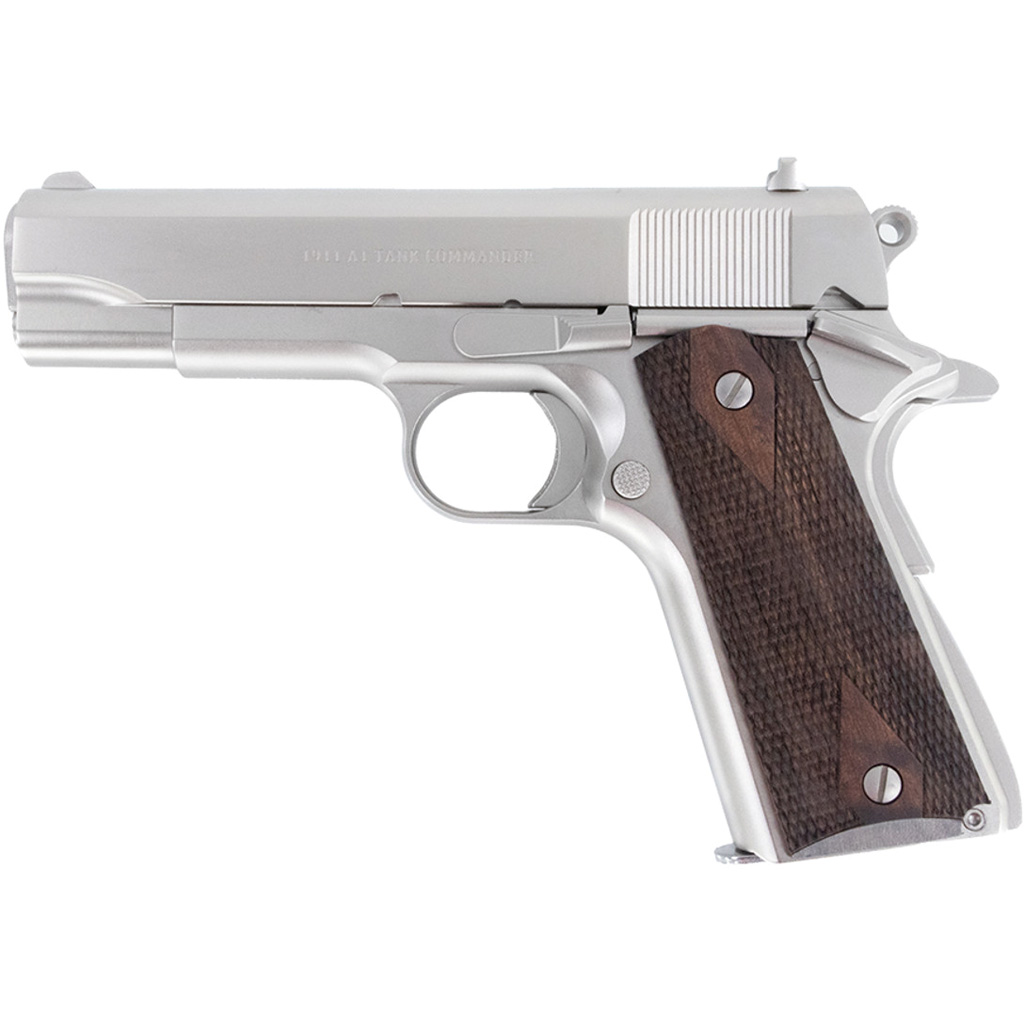 Tisas 1911A1 Tank Commander 4.25" Nickel .45 ACP Semi-Automatic Handgun