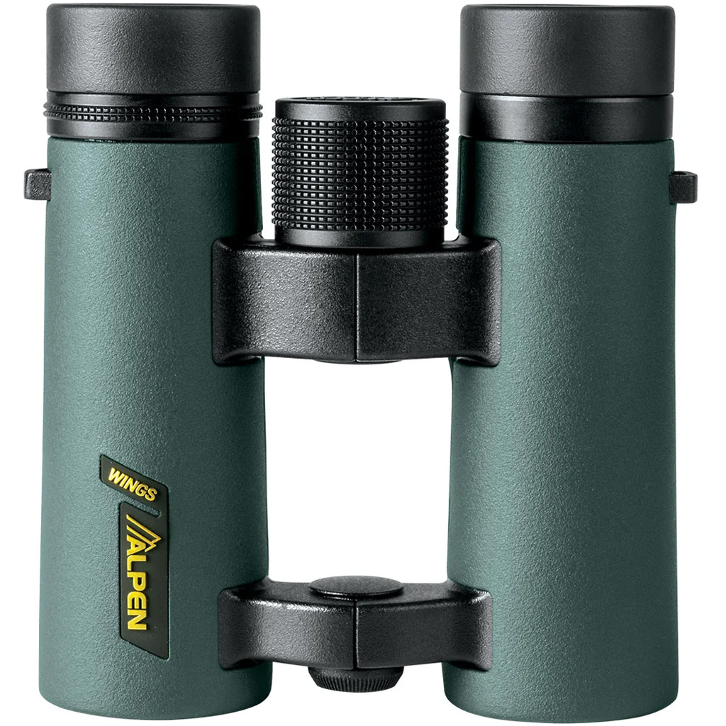 Alpen Wings 8x34 Binoculars (Wide Angle, Open Bridge, BAK4 Glass) - Green