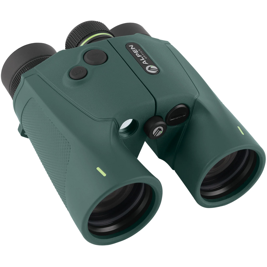 Alpen Optics Alpen Laser Rangefinder Binoculars 10x42 Waterproof