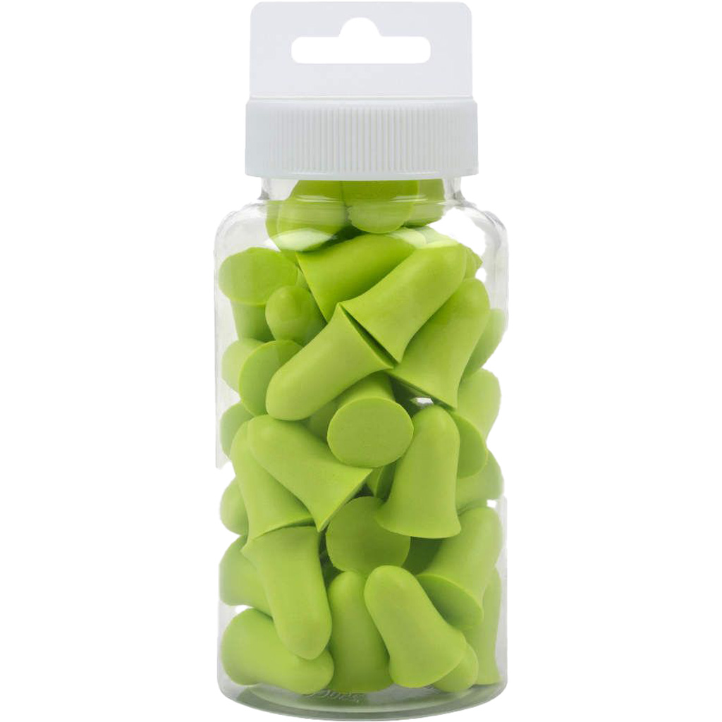 The Allen Company ULTRX 4131 Tapered Foam Ear Plugs (NRR 32dB) - Lime, 25 Pair Jar