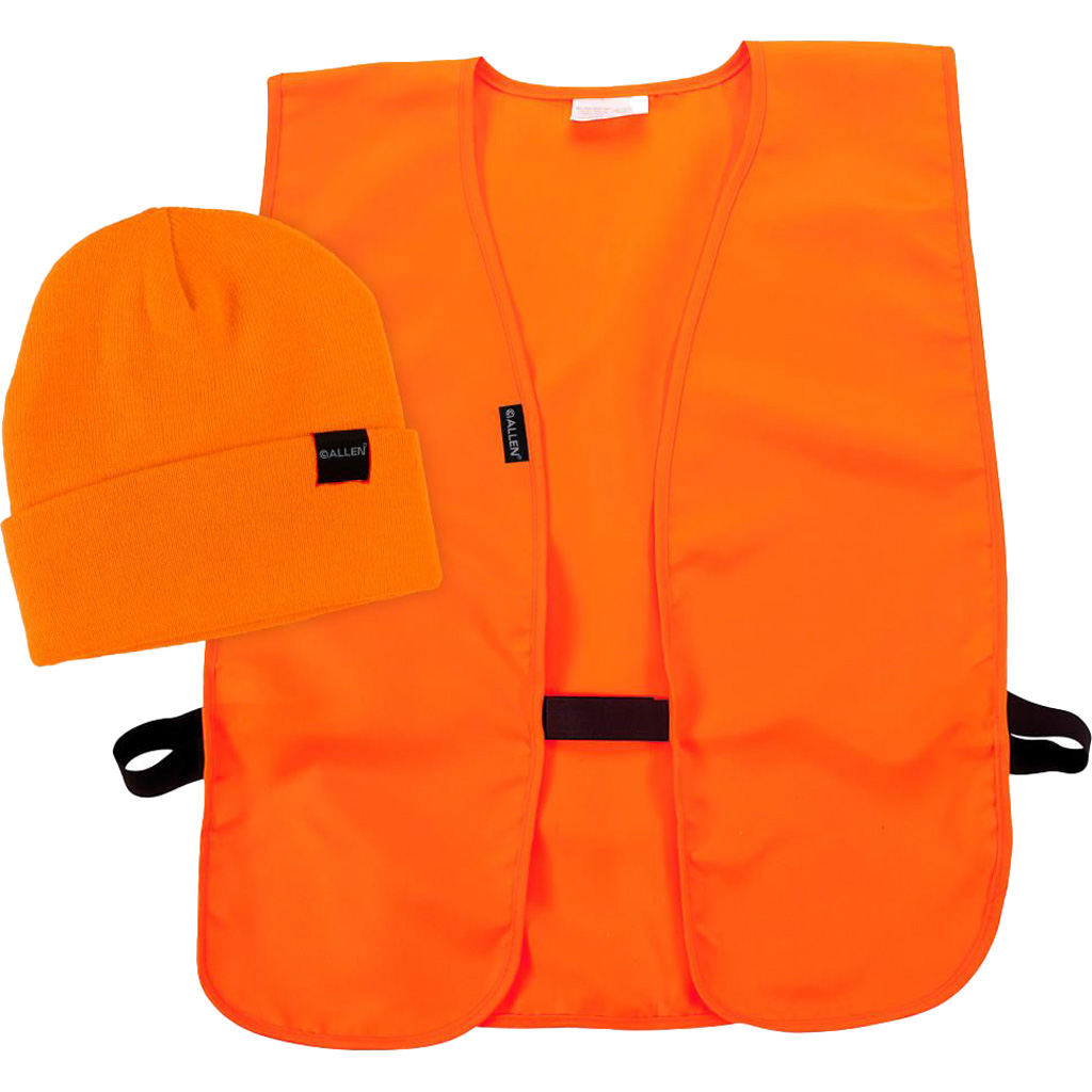 Allen Hunting Vest & Stocking Cap Combo (M/XL) - Blaze Orange