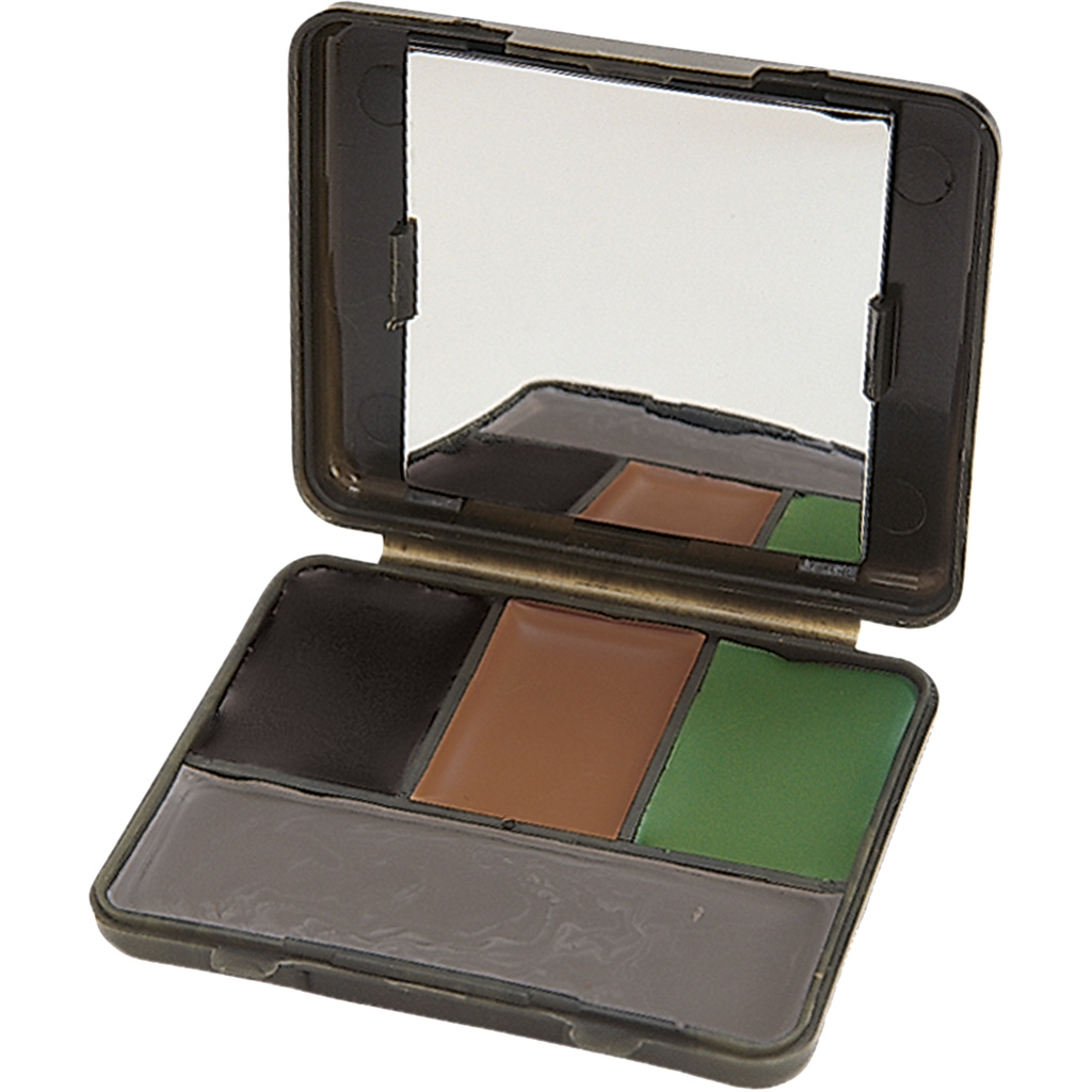 Allen Vanish Camo Face Paint Compact Set (4 Colors, Mirror)