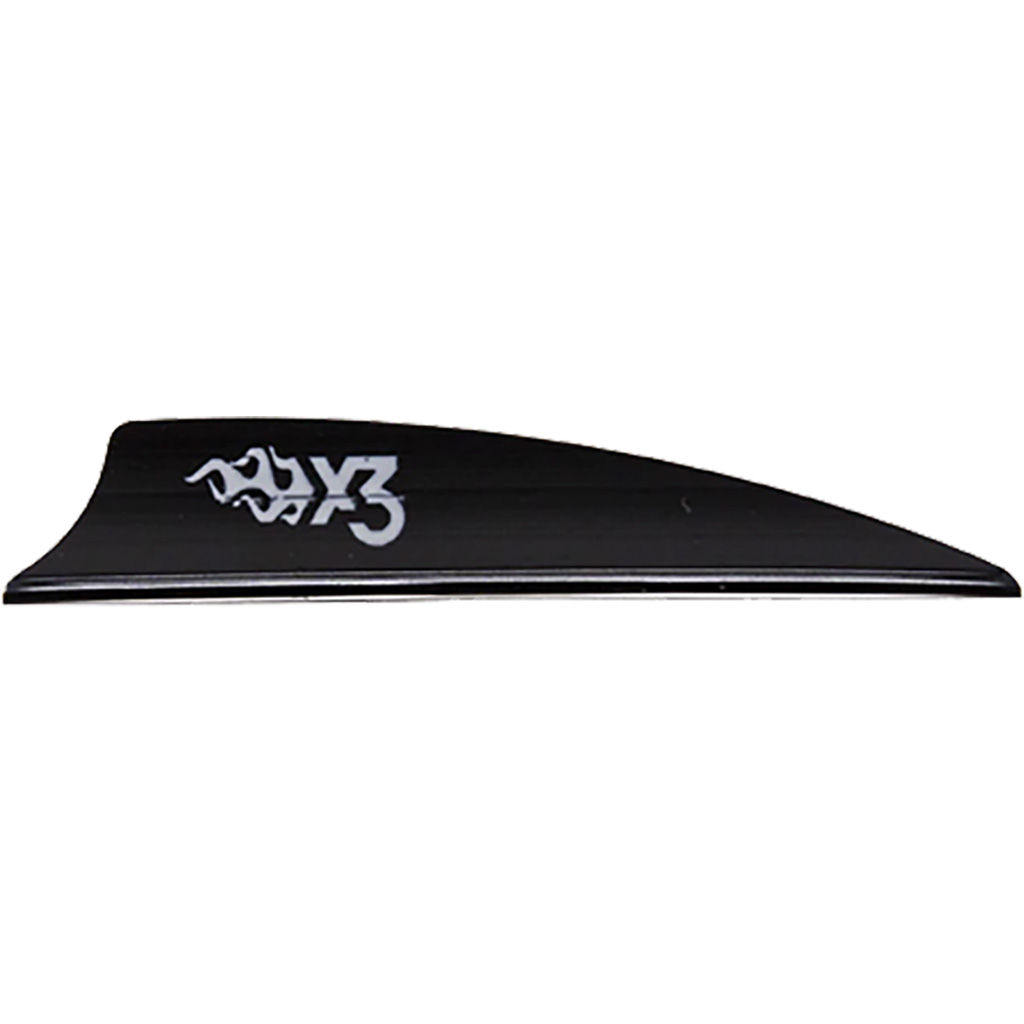 Bohning X3 Vanes Black 2.25 in. (100 Pack)