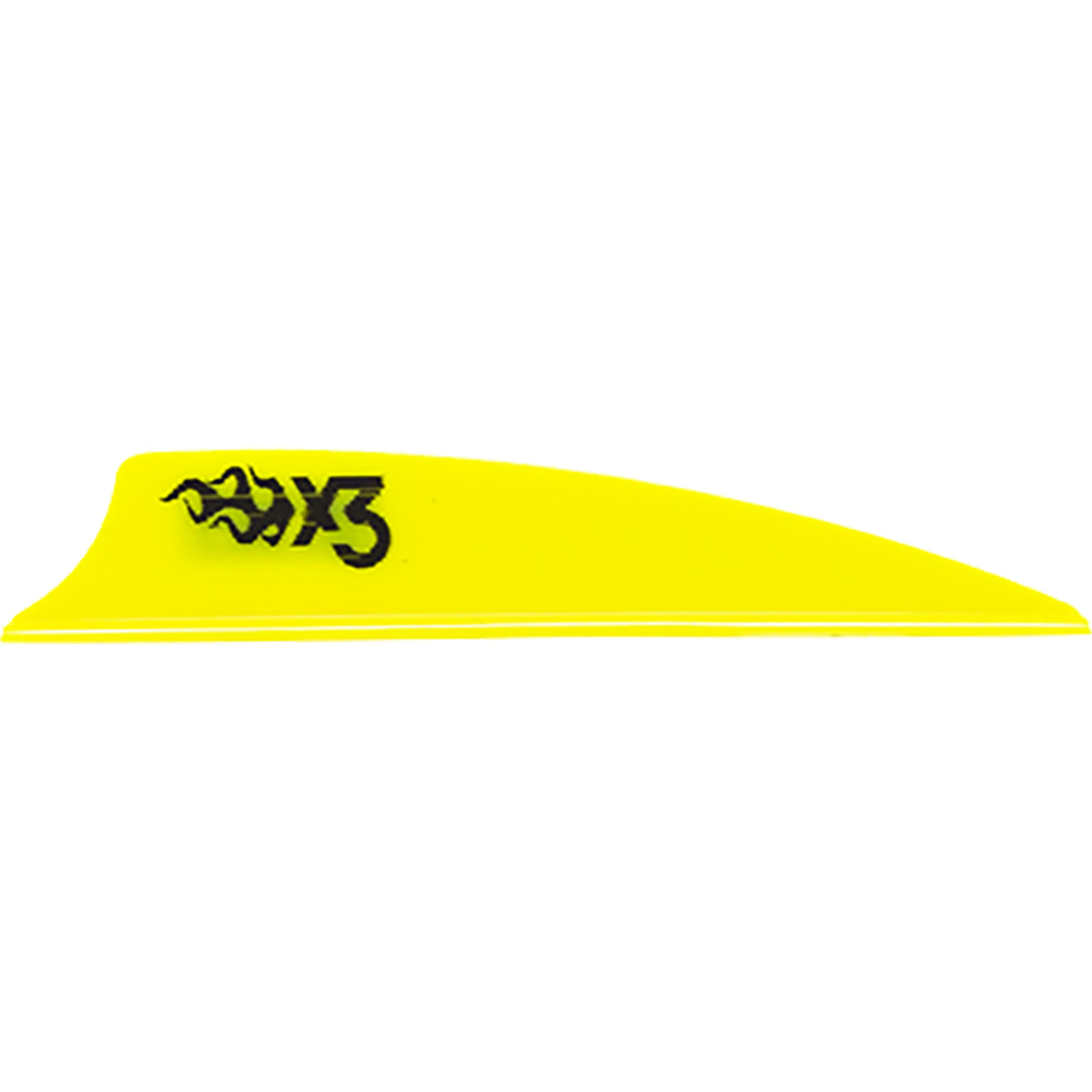Bohning X3 Vanes Neon Yellow Fletching Vanes (2.25 in)