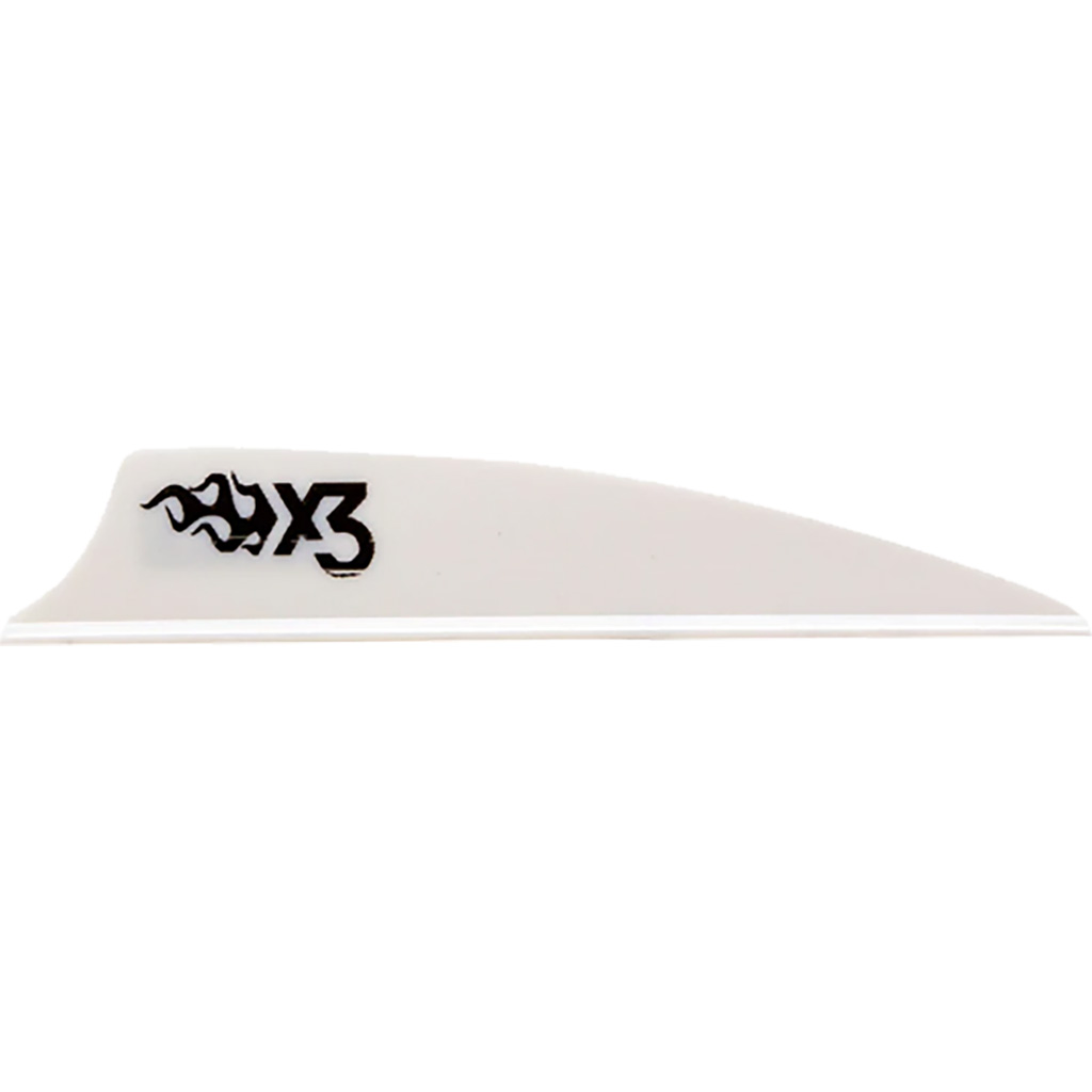 Bohning X3 Vanes White 2.25 in. (100 Pack)