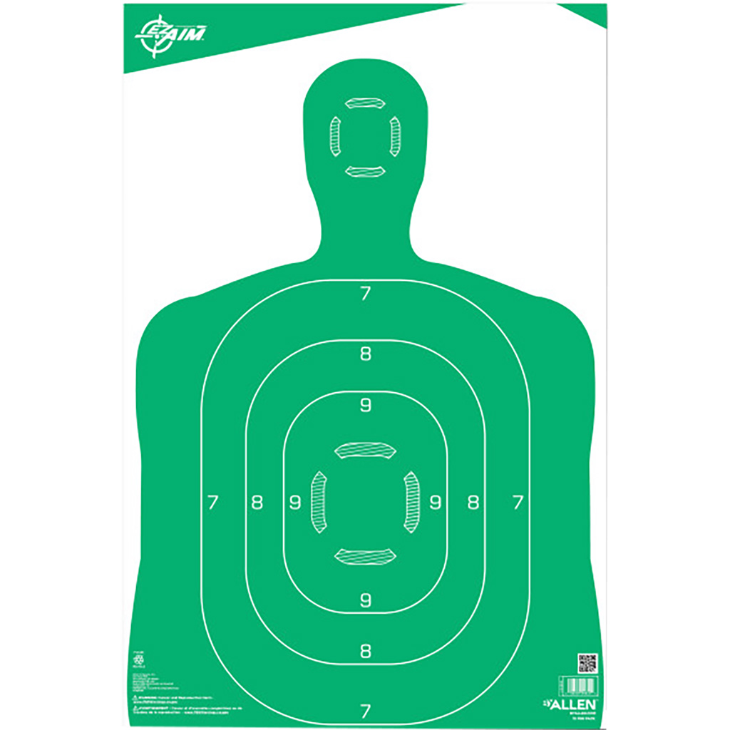 Allen EZ-Aim Silhouette Target 12x18 Green (10-Pack)