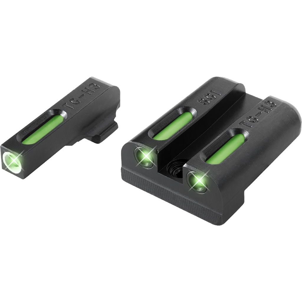 TruGlo TFX Tritium/Fiber-Optic Day/Night Sights - SIG #8/#8 Set (White Outline Front/Rear Green)