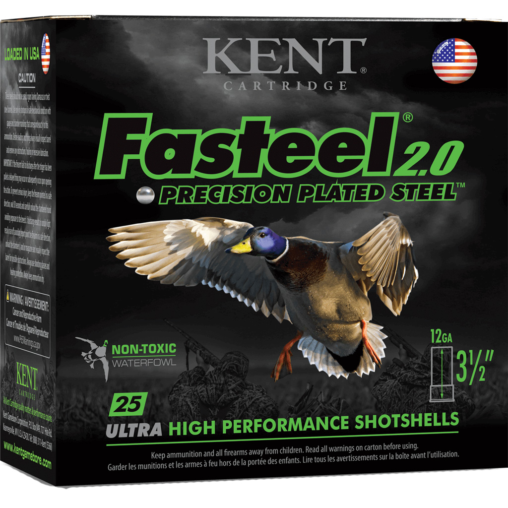 Kent Cartridge Fasteel 2.0 12 Gauge 3.5" BBB Steel Shotshells