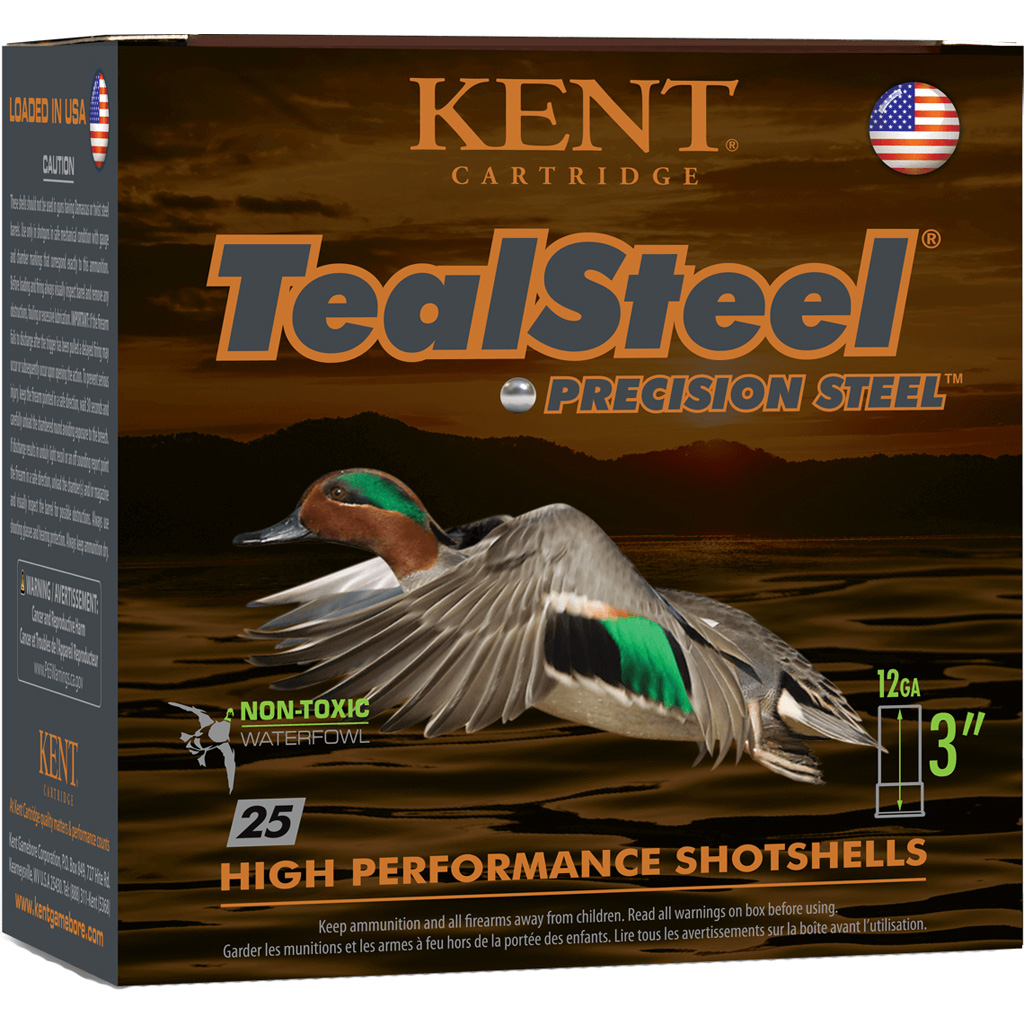 Kent Cartridge TealSteel 12 Gauge 3" 1-1/4 oz #6 Steel Shotshell