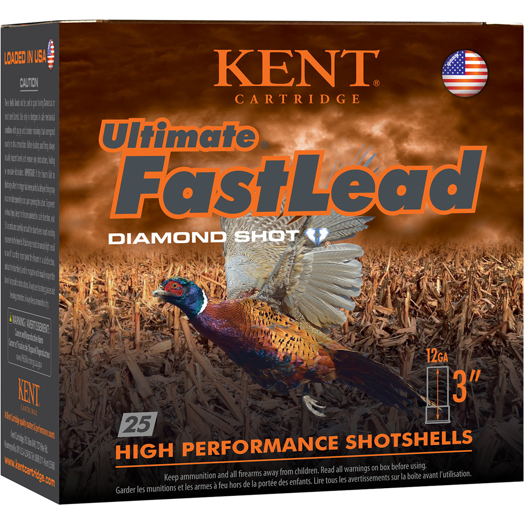 Kent Ultimate Fast Lead Upland Load 12 Gauge 3 in. 1 3/4 oz #6 Shot 25-Round Shotshell