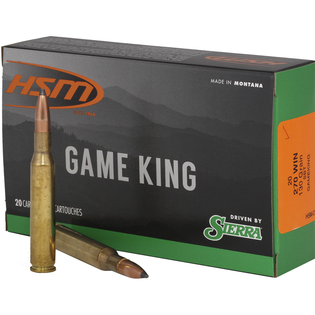 HSM Game King .270 WSM Rifle Ammunition