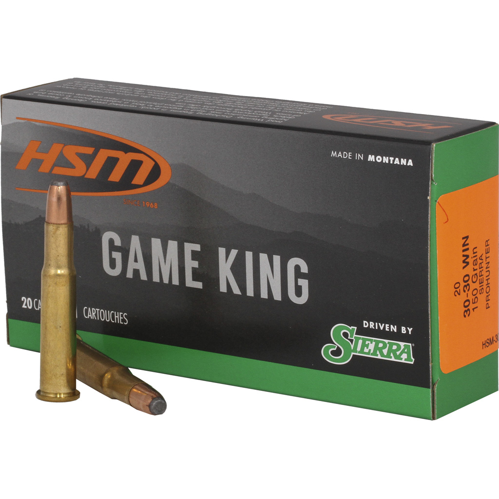 HSM Game King Pro-Hunter .30-30 Winchester Rifle Ammunition (150 Grain, 20 Rounds)