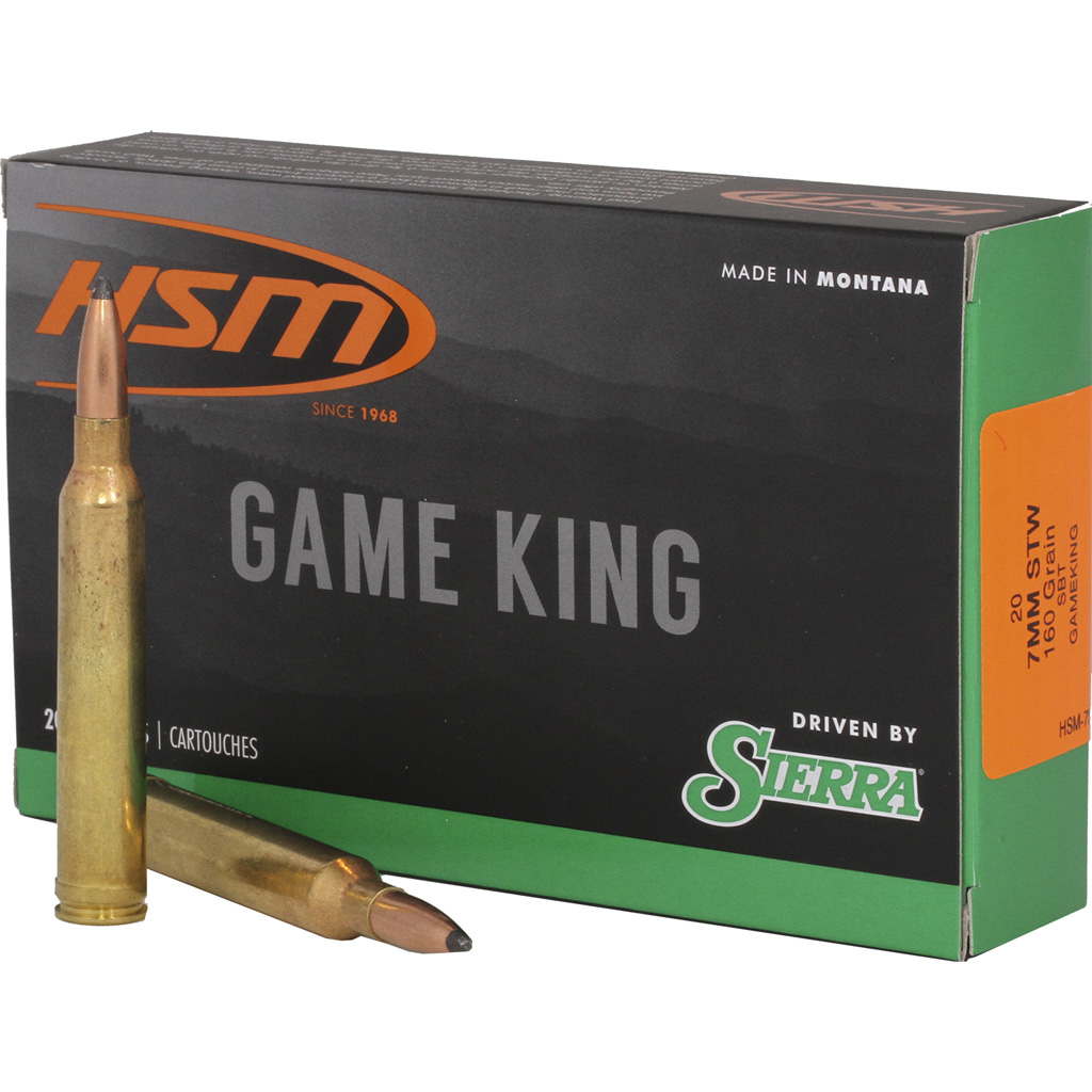 HSM Game King 7mm STW 160gr SBT (20-Round)