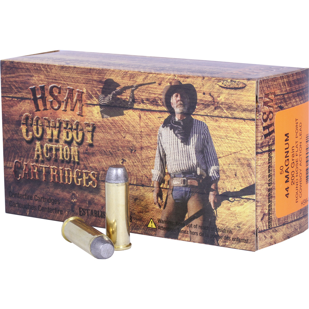 HSM Cowboy Action .44 Magnum 200gr RNFP-Hard (50rd Box)