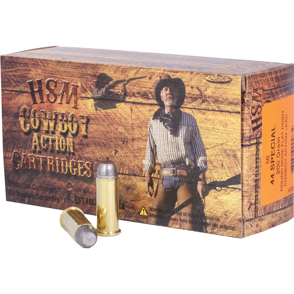HSM Cowboy Action .44 Special 200 Grain RNFP Ammunition