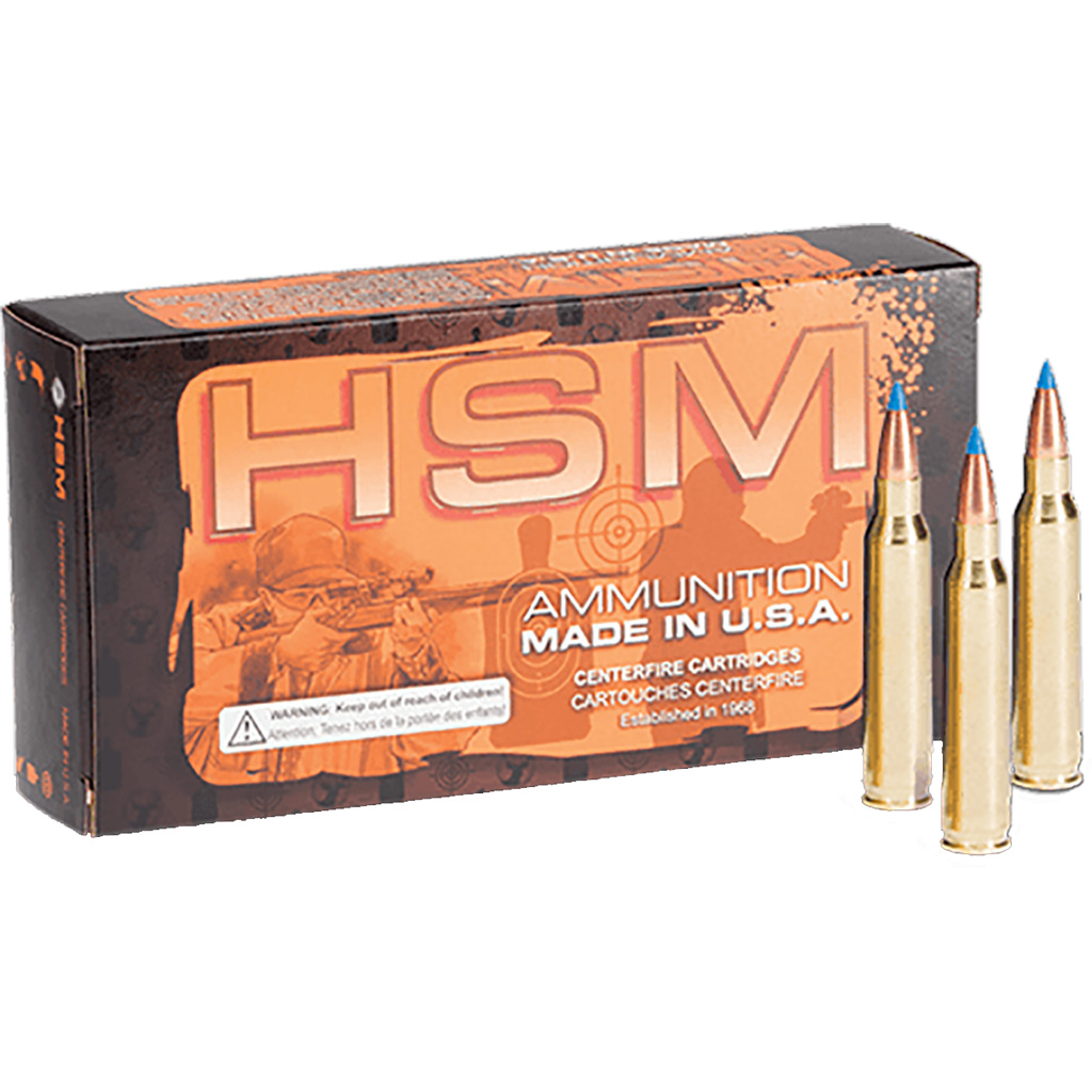 HSM Varmint .22-250 Remington V-Max 50 Grain Ammunition (20 Rounds)