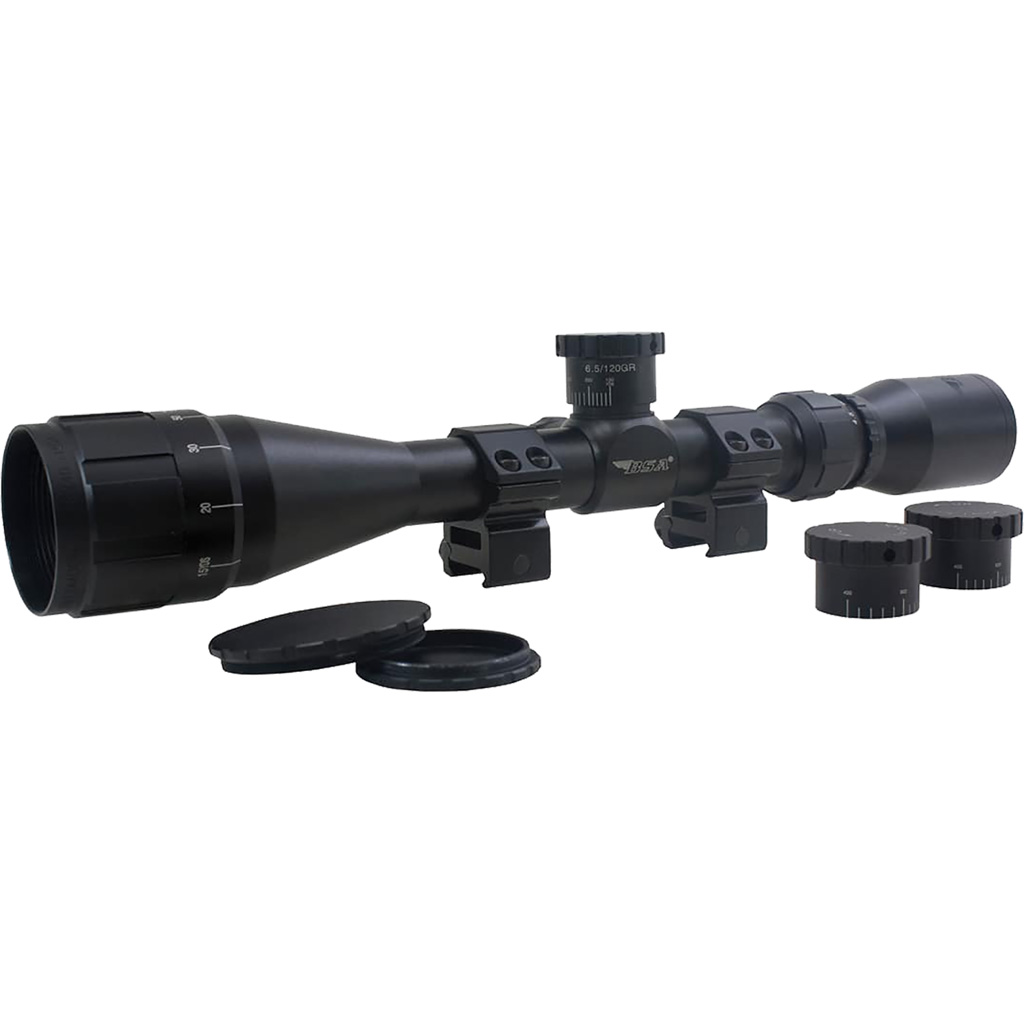 BSA Sweet 6.5 4.5-18x40 AO Rifle Scope with Weaver Rings