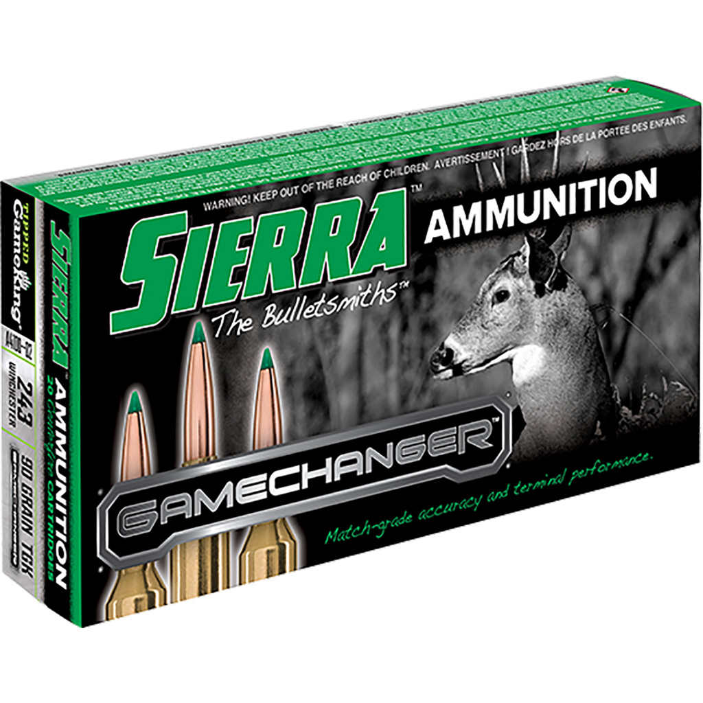 Sierra GameChanger .243 Winchester 90 Grain TGK Rifle Ammunition (20 Rounds)