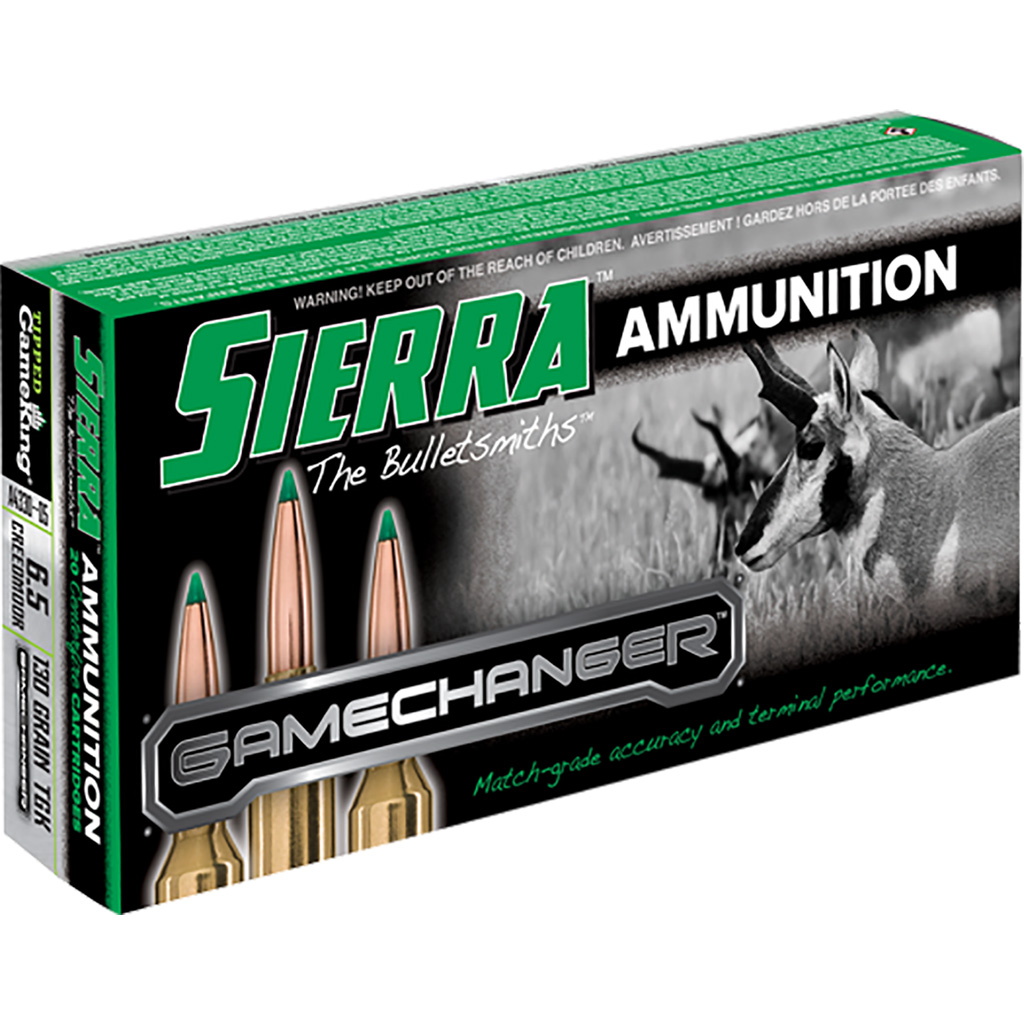 Sierra GameChanger 6.5 Creedmoor 130 gr TGK Tipped GameKing Ammunition