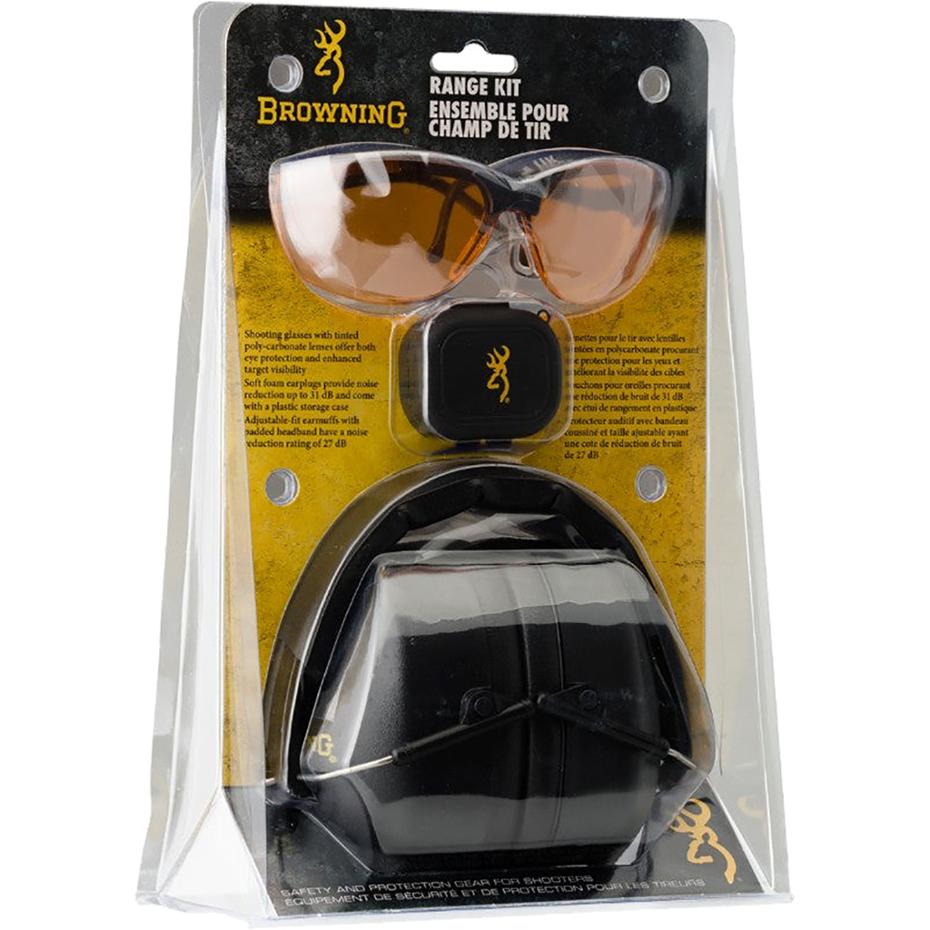 Browning Range Kit Hearing & Eye Protection (Black)