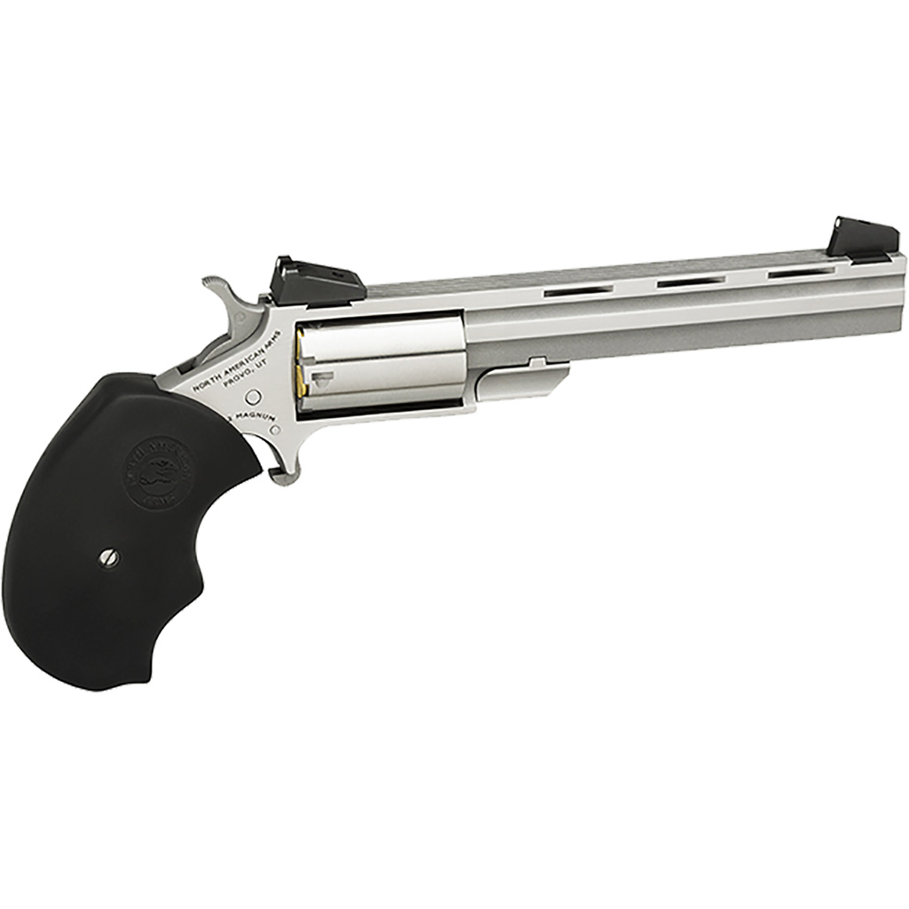 North American Arms Mini-Master .22 LR 4" Stainless Single-Action Revolver