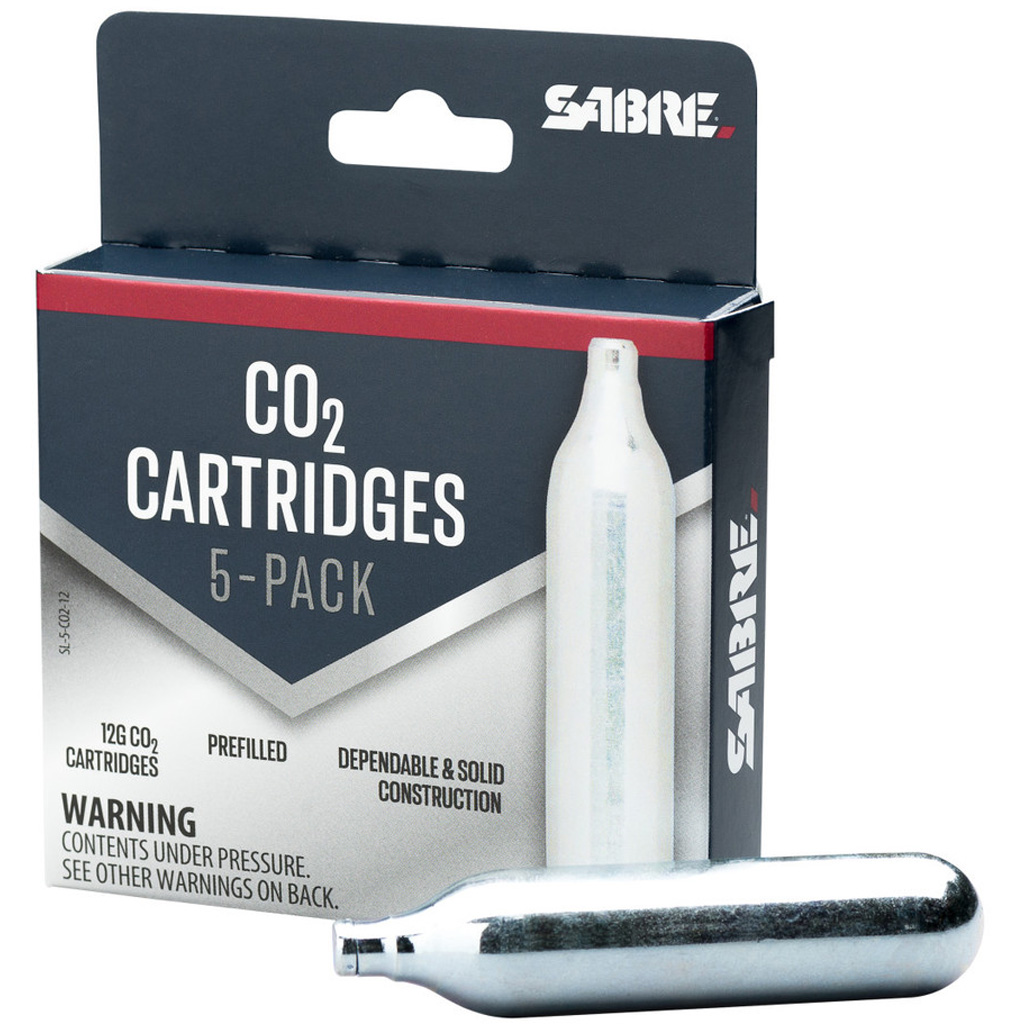 Sabre 12g CO2 Cartridge 5-Pack