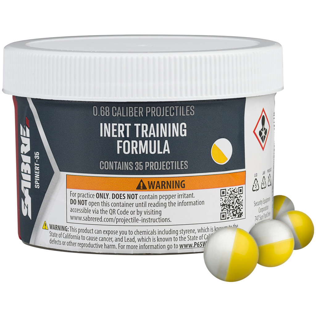SABRE Inert Practice Projectiles 0.68 Caliber (35 Count)