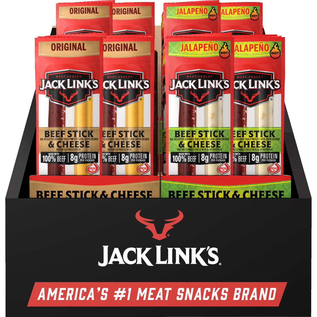 Jack Link’s 1.2oz Beef & Cheese Combo Counter Display (64ct)