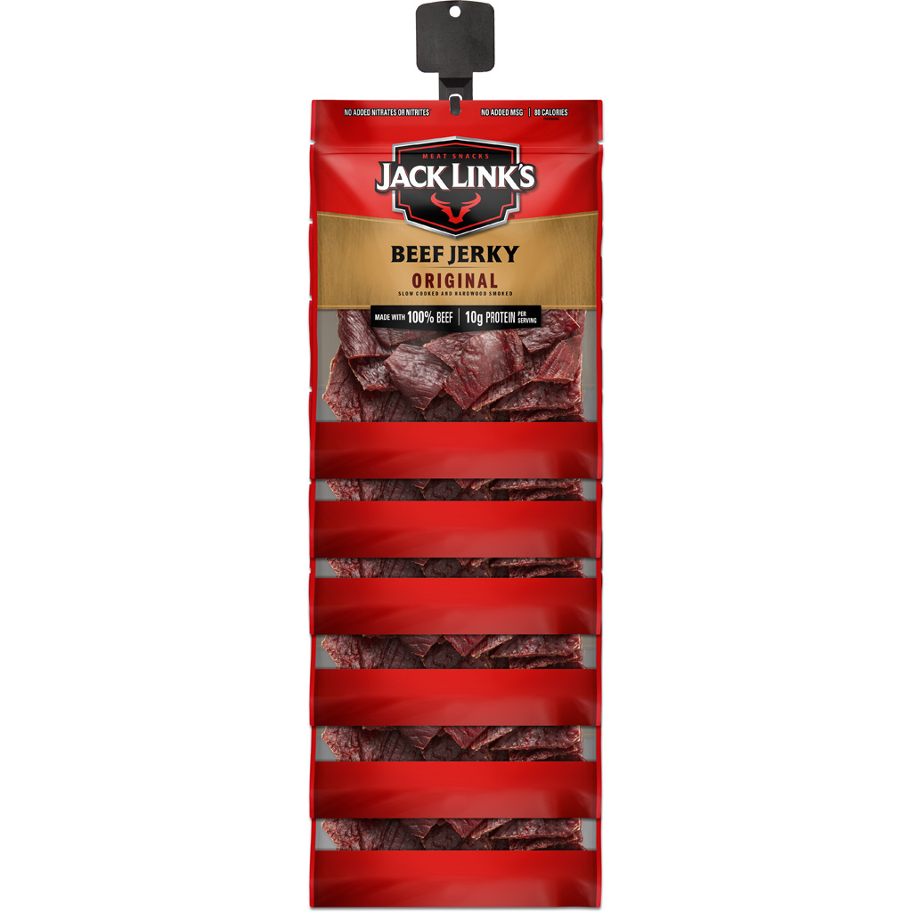 Jack Link’s 3.25 oz Jerky Clip Strip (Original & Teriyaki) - 12ct
