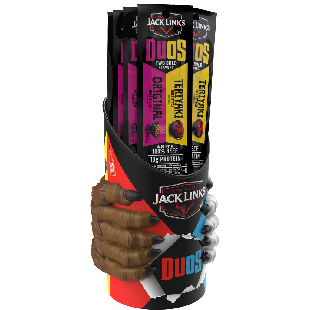 Jack Link's 1.84oz Beef Stick Duos Mug Display 40ct