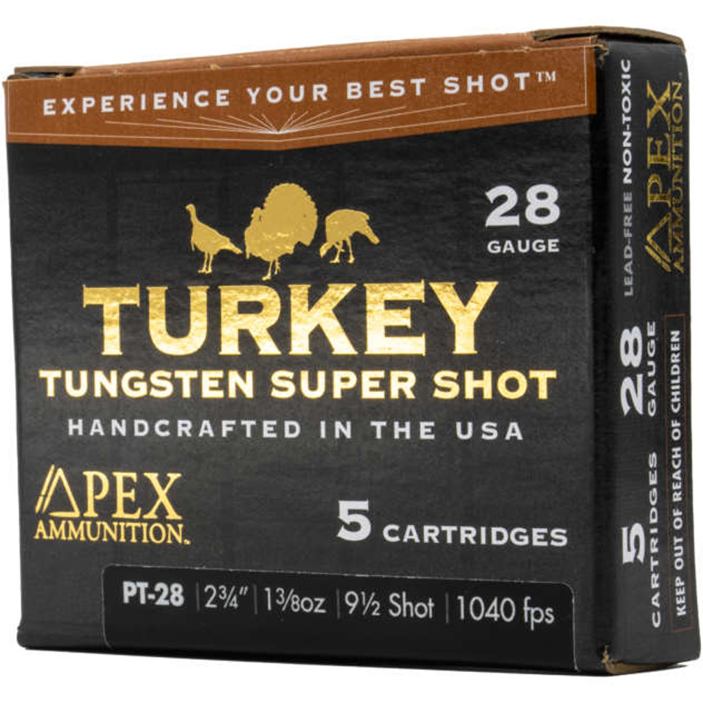 Apex Turkey TSS Shotgun Ammo 28 Gauge 2-3/4 in #9 Tungsten Shot