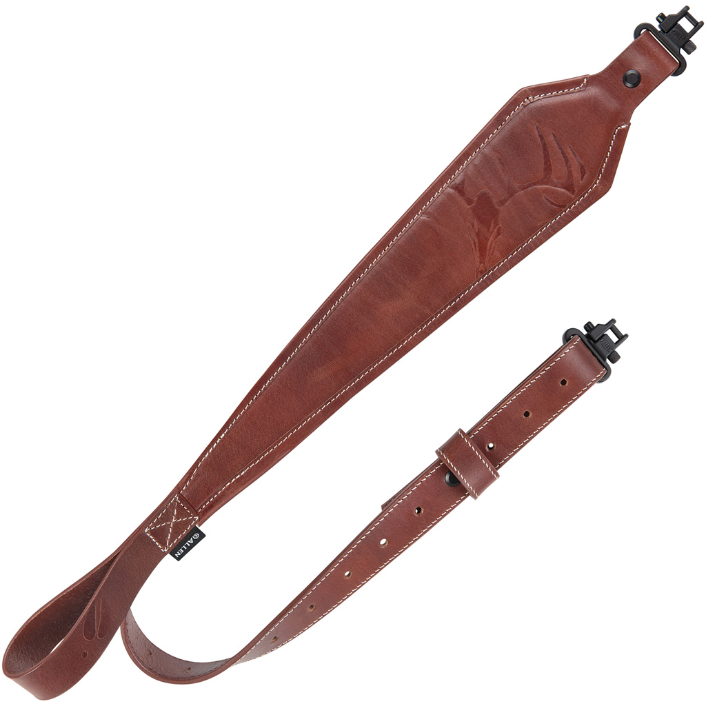 Allen Deer Deboss Leather Sling Brown