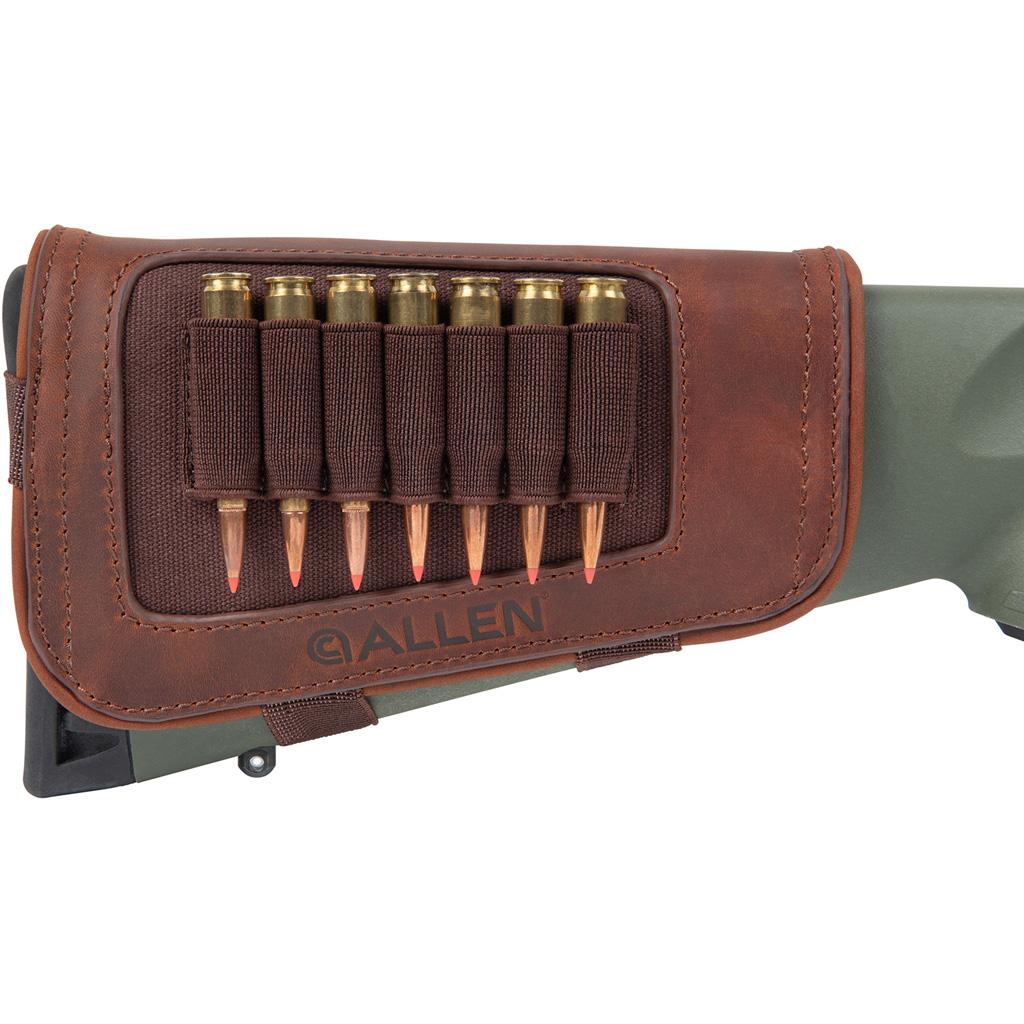 Allen New Castle Buttstock Cartridge Carrier Leather 7-Round