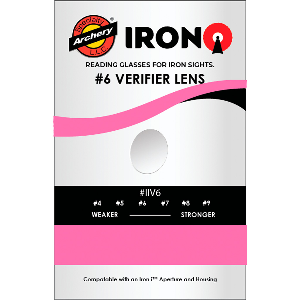 Specialty Archery Iron I Rifle Peep Verifier #6 Pink