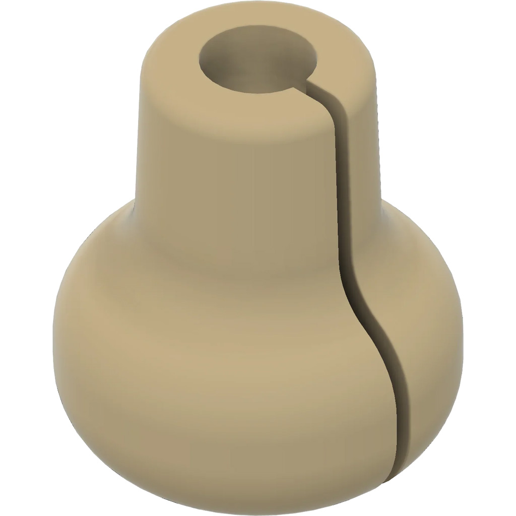 Pine Ridge Beak Button Tan (1-Pack)