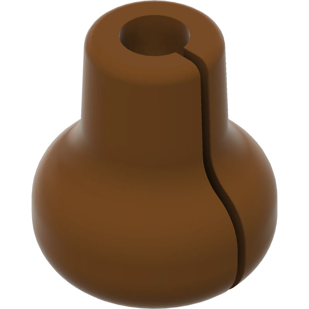 Pine Ridge Beak Button Brown