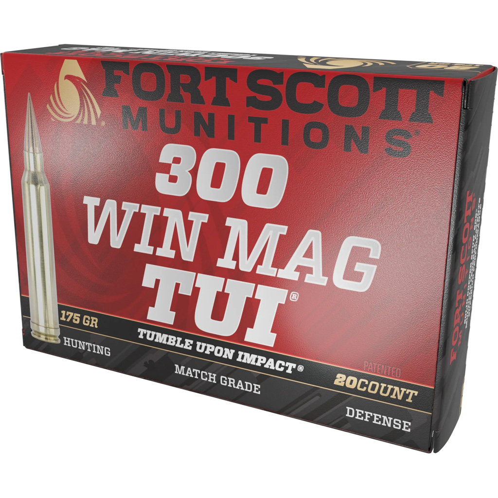 Fort Scott Munitions .300 Win Mag 175 gr TUI Rifle Ammunition (20 Rounds)
