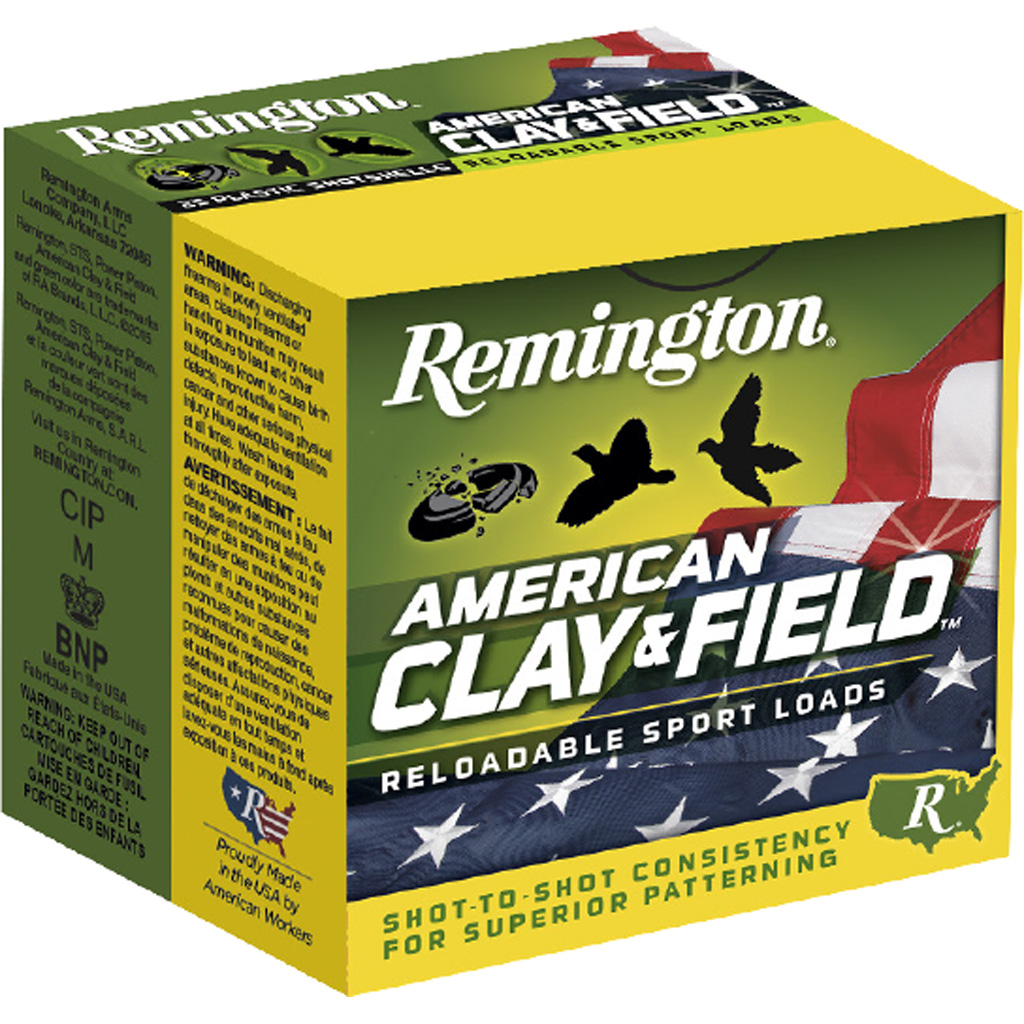 Remington American Clay & Field Loads 2-3/4" 8 Shot Shotshell