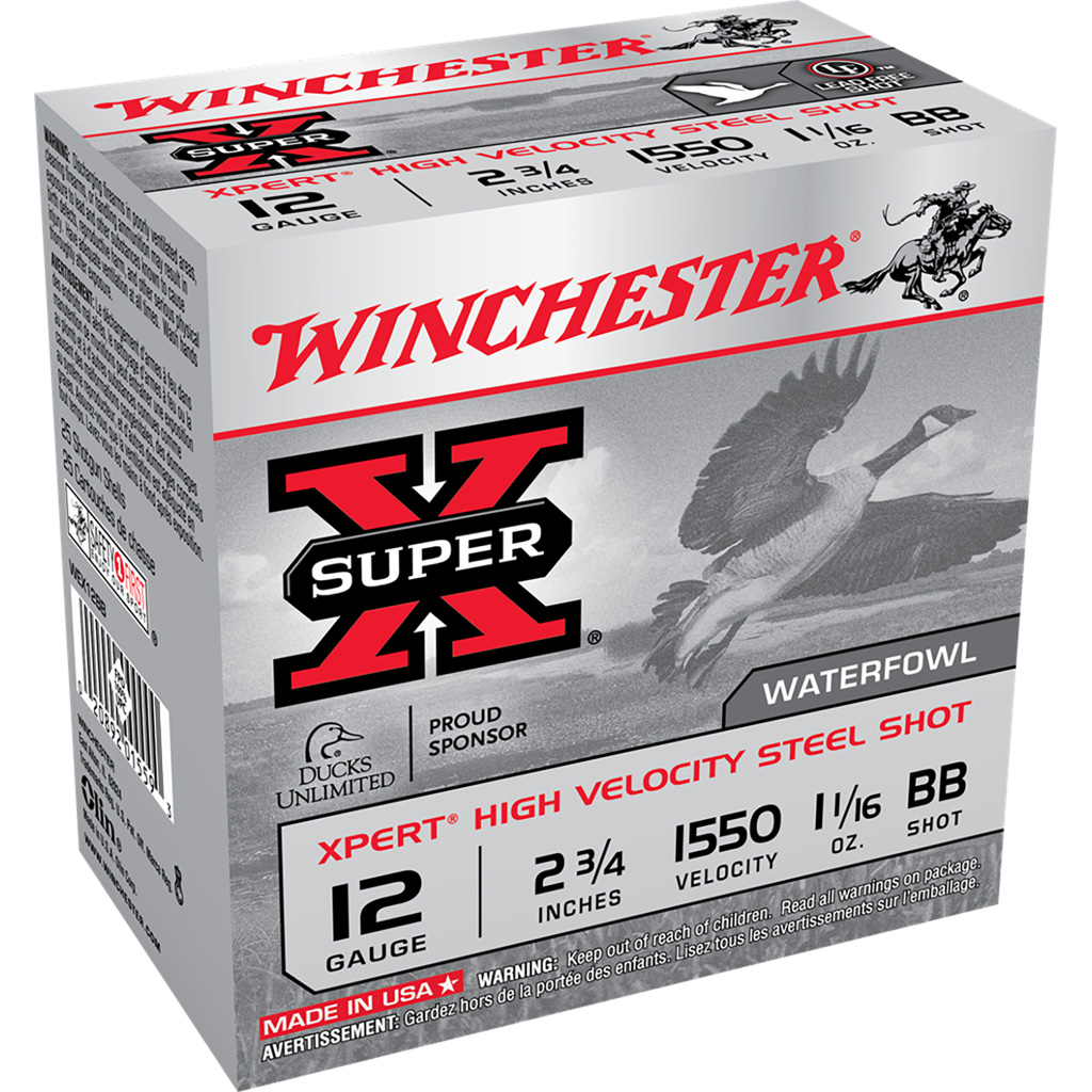 Winchester Super X Xpert 12 Gauge 2-3/4 in BB High Velocity Steel Shotshell (25 Rounds)